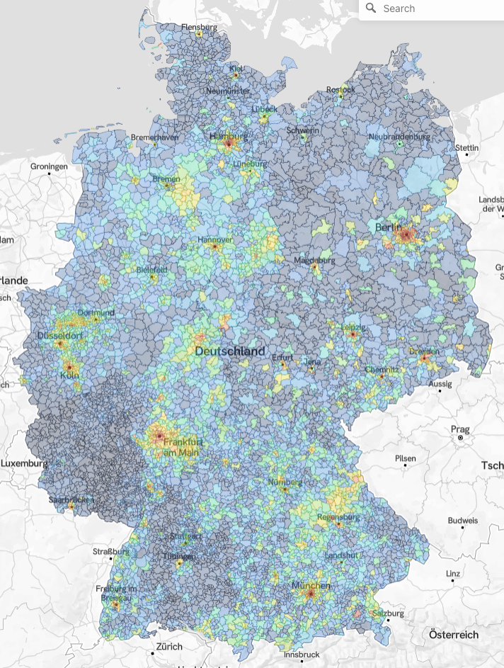 Geografischer Blick auf deine Zielgruppe: Wo lebt deine Potenzialzielgruppe?