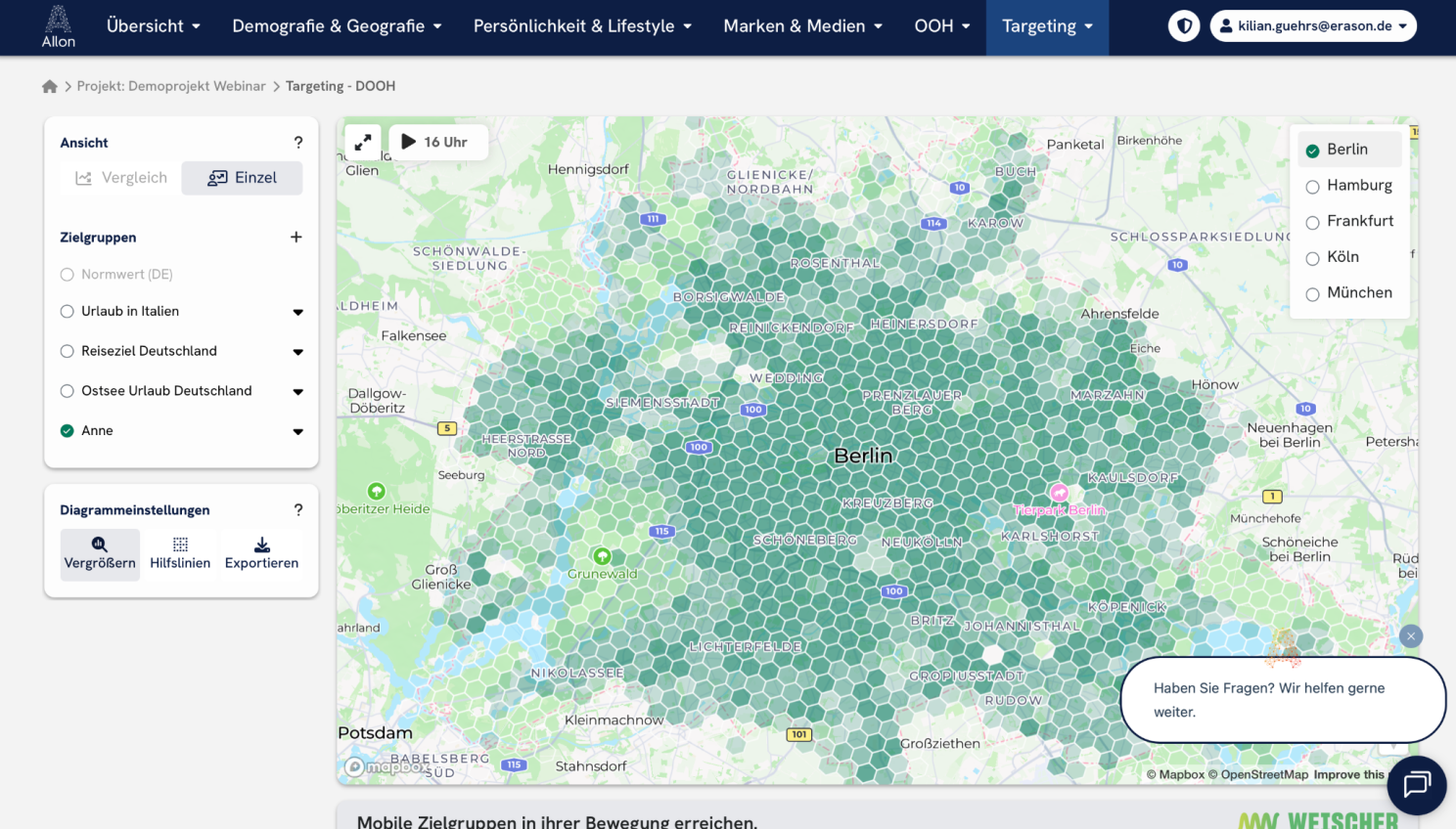 DOOH Targeting von AIlon und Weischer.OOH